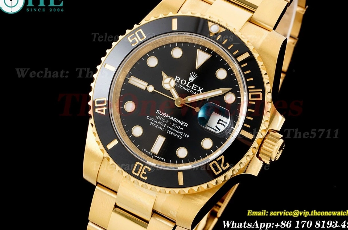 YG Dial YG Black Submariner VSF 904L VS3135 116618LN 40mm 1222